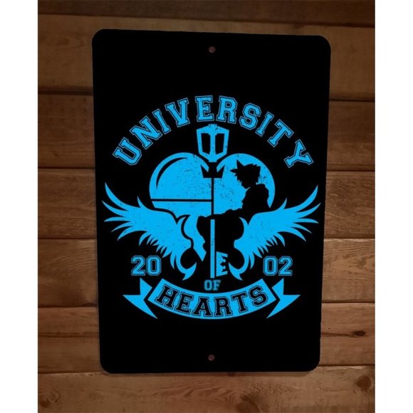 2002 University of Hearts Kingdom Video Game 8x12 Metal Wall‎ Sign - Picture 1 of 1